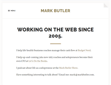 Tablet Screenshot of markbutler.com